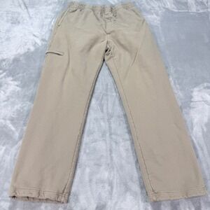 The Territory Ahead Mens Tan Cotton Cargo Pocket Casual Lounge Sweat Pants Large